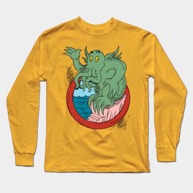 Cthulhu Long Sleeve T-Shirt by DrFaustusAU